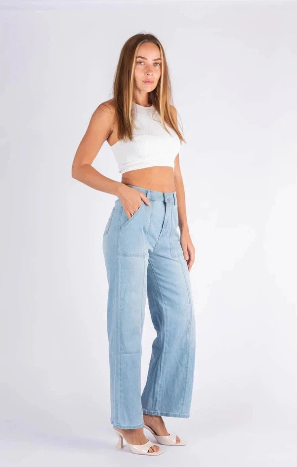 Wakee Seam Front Jeans