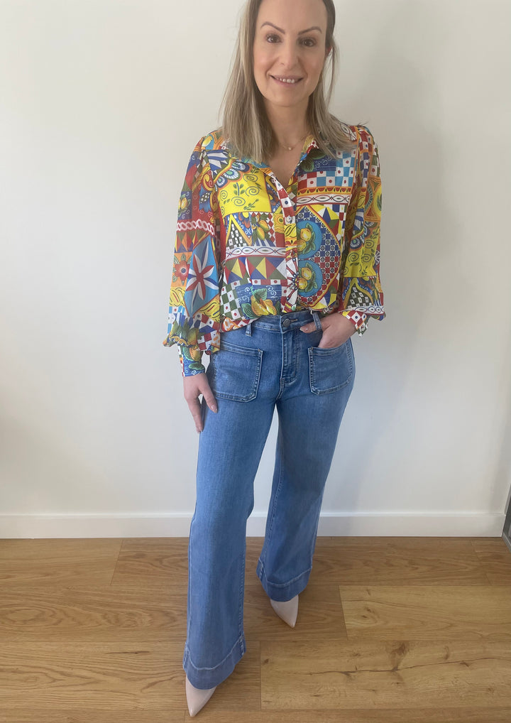 FLEETWOOD BLOUSE - PHAEDRA PRINT