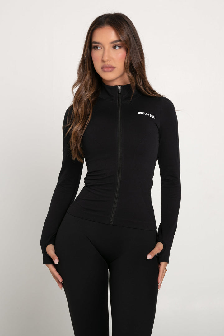 Skulpt Zip Up Jacket Black