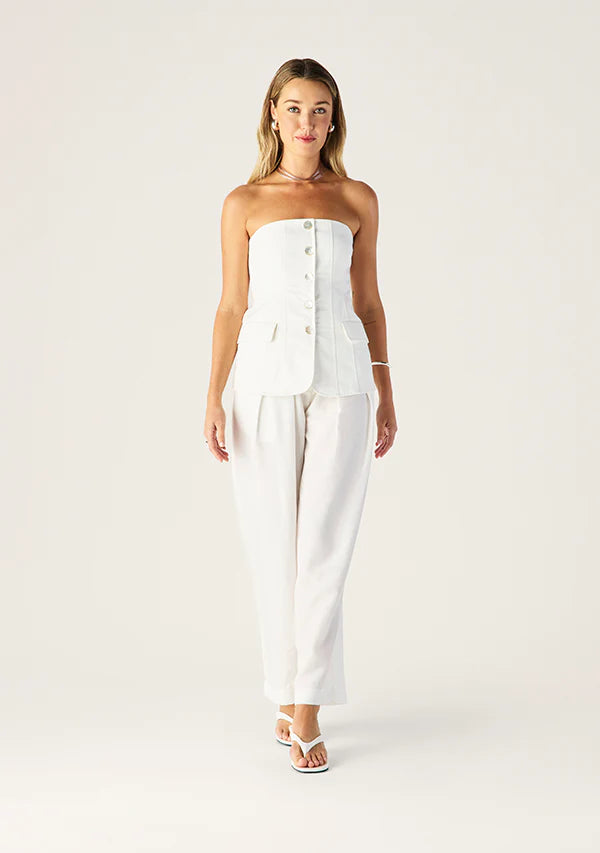 Monaco Suiting Pants - White