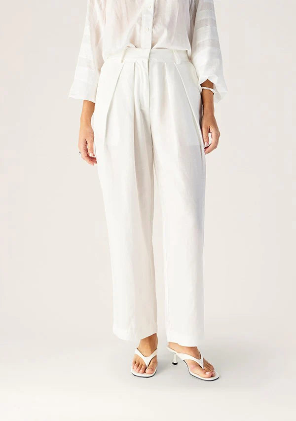 Monaco Suiting Pants - White