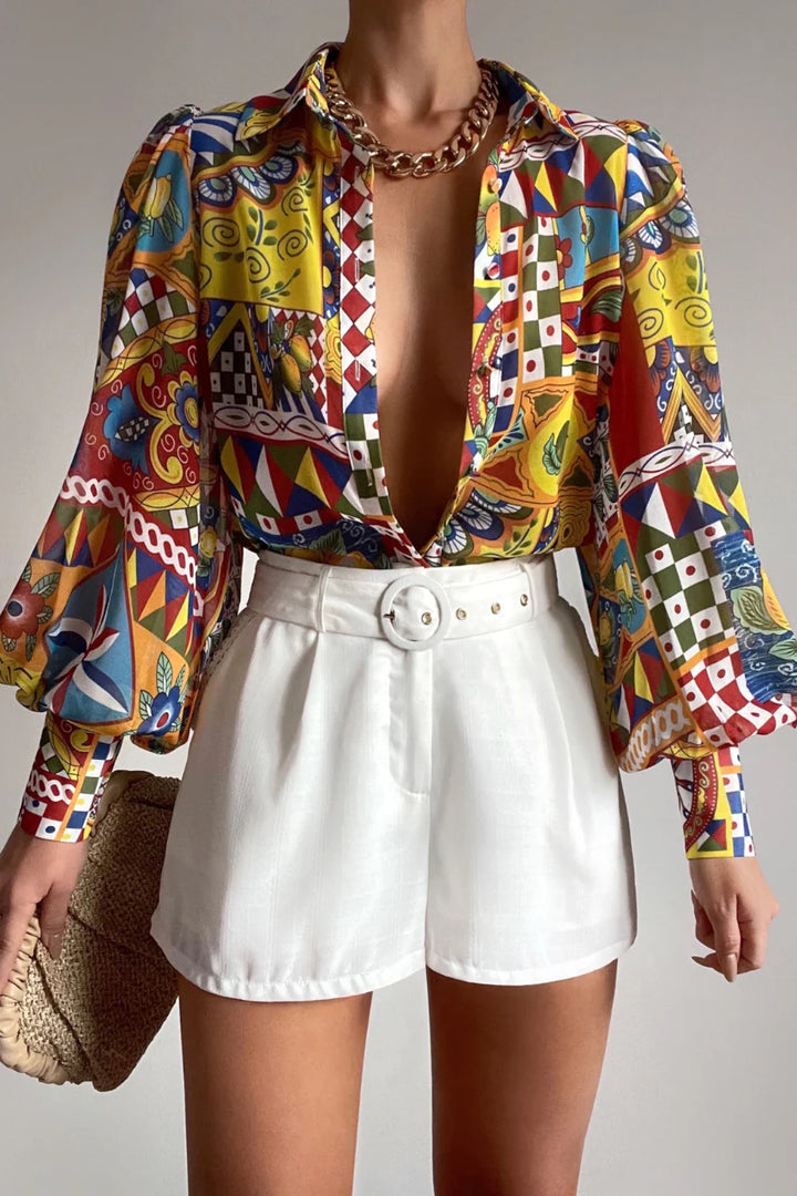 FLEETWOOD BLOUSE - PHAEDRA PRINT