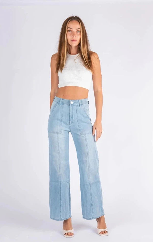 Wakee Seam Front Jeans