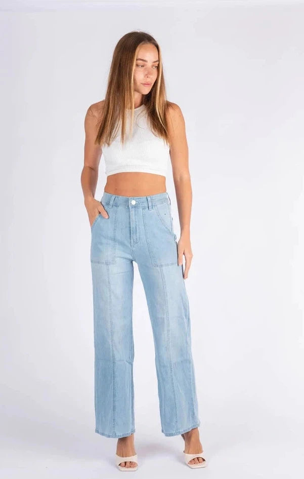 Wakee Seam Front Jeans