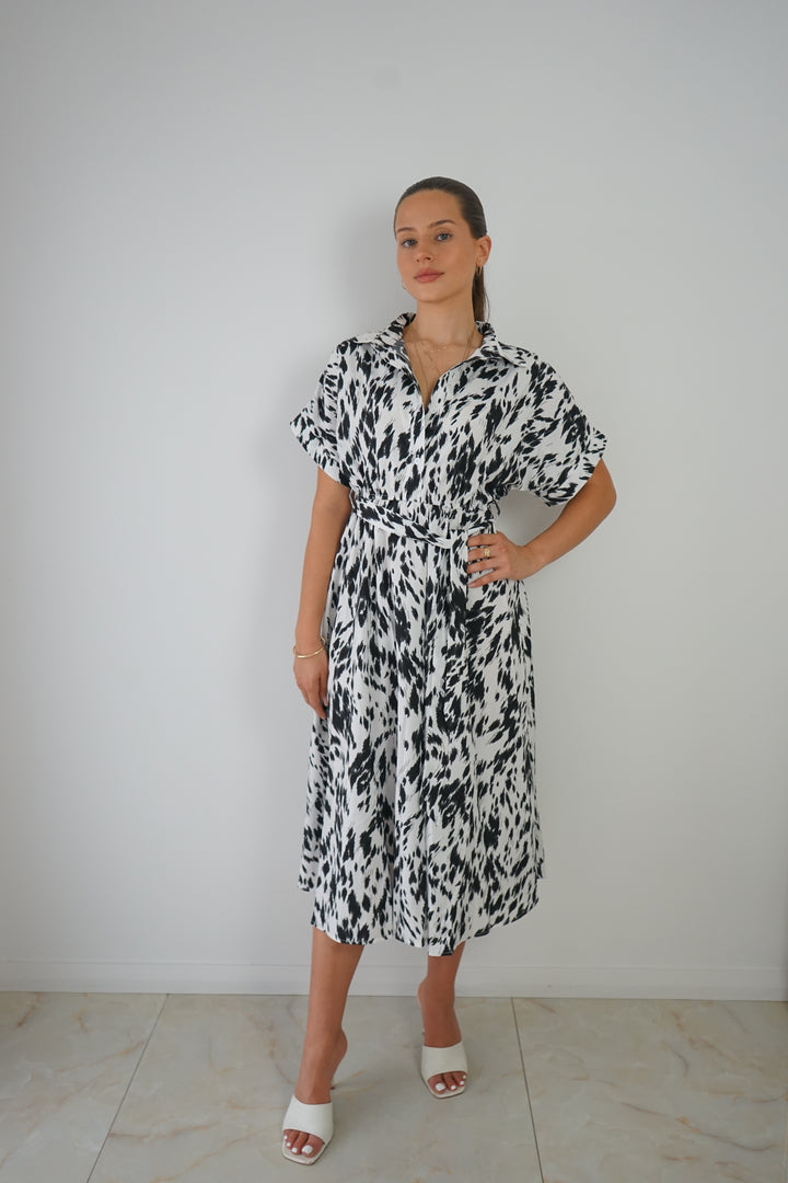 Print Midi Dress