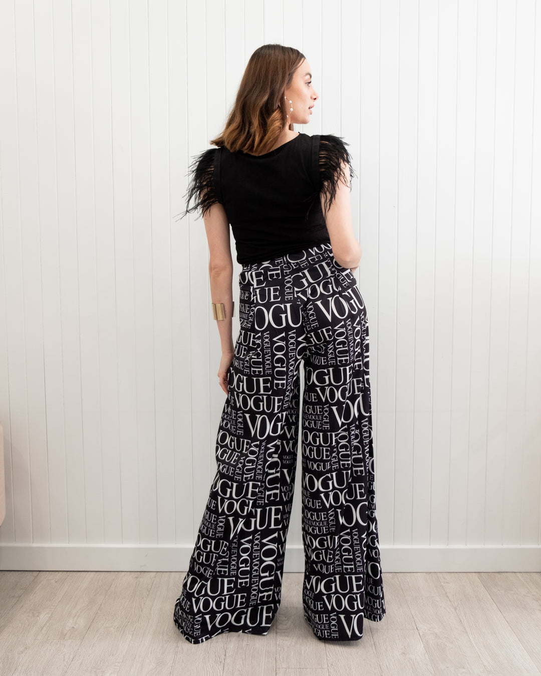 Black Print Pant