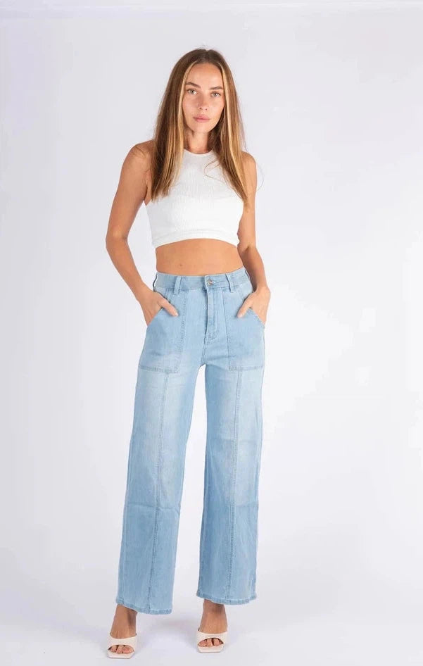 Wakee Seam Front Jeans