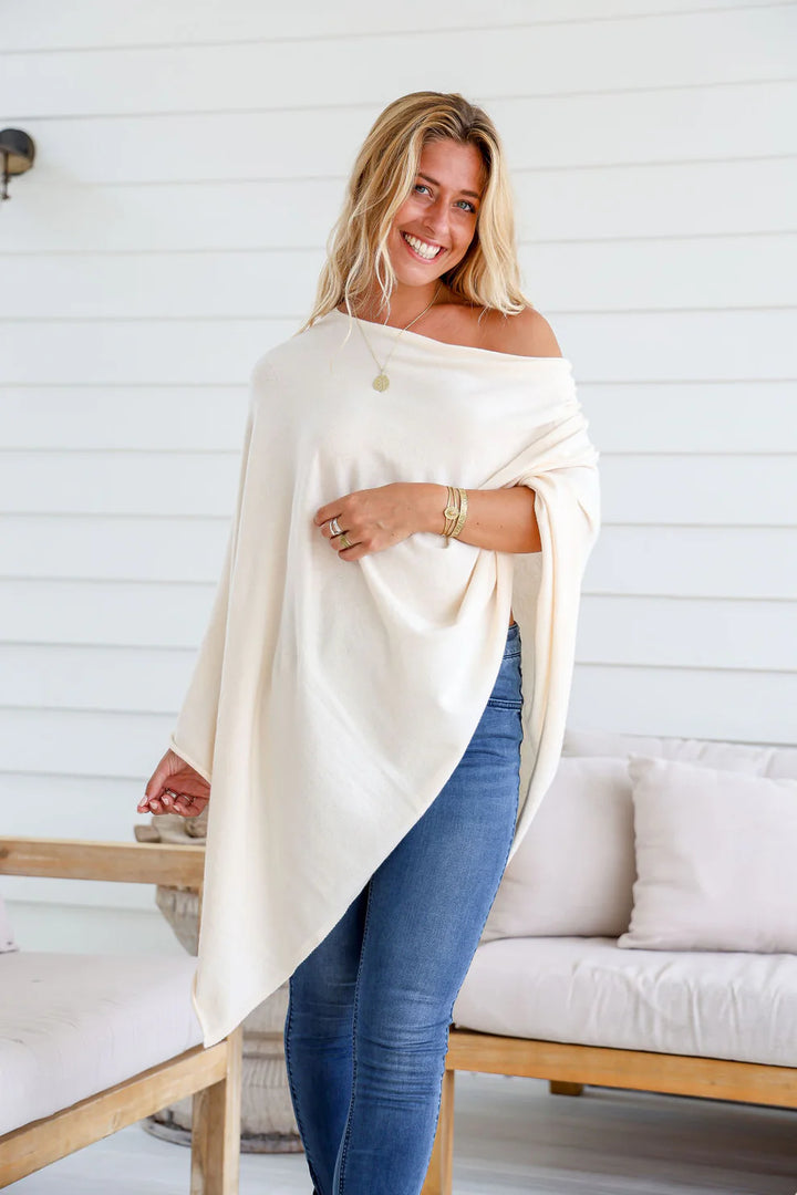 Poncho Beige