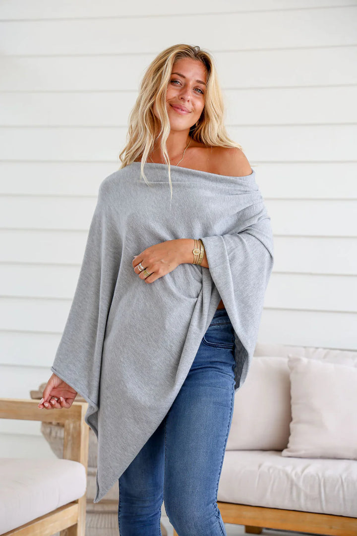 Poncho Grey Marle