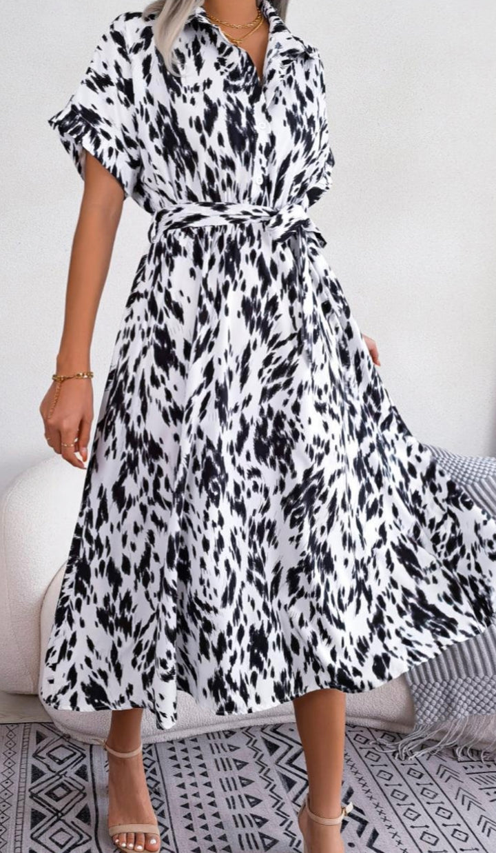 Print Midi Dress