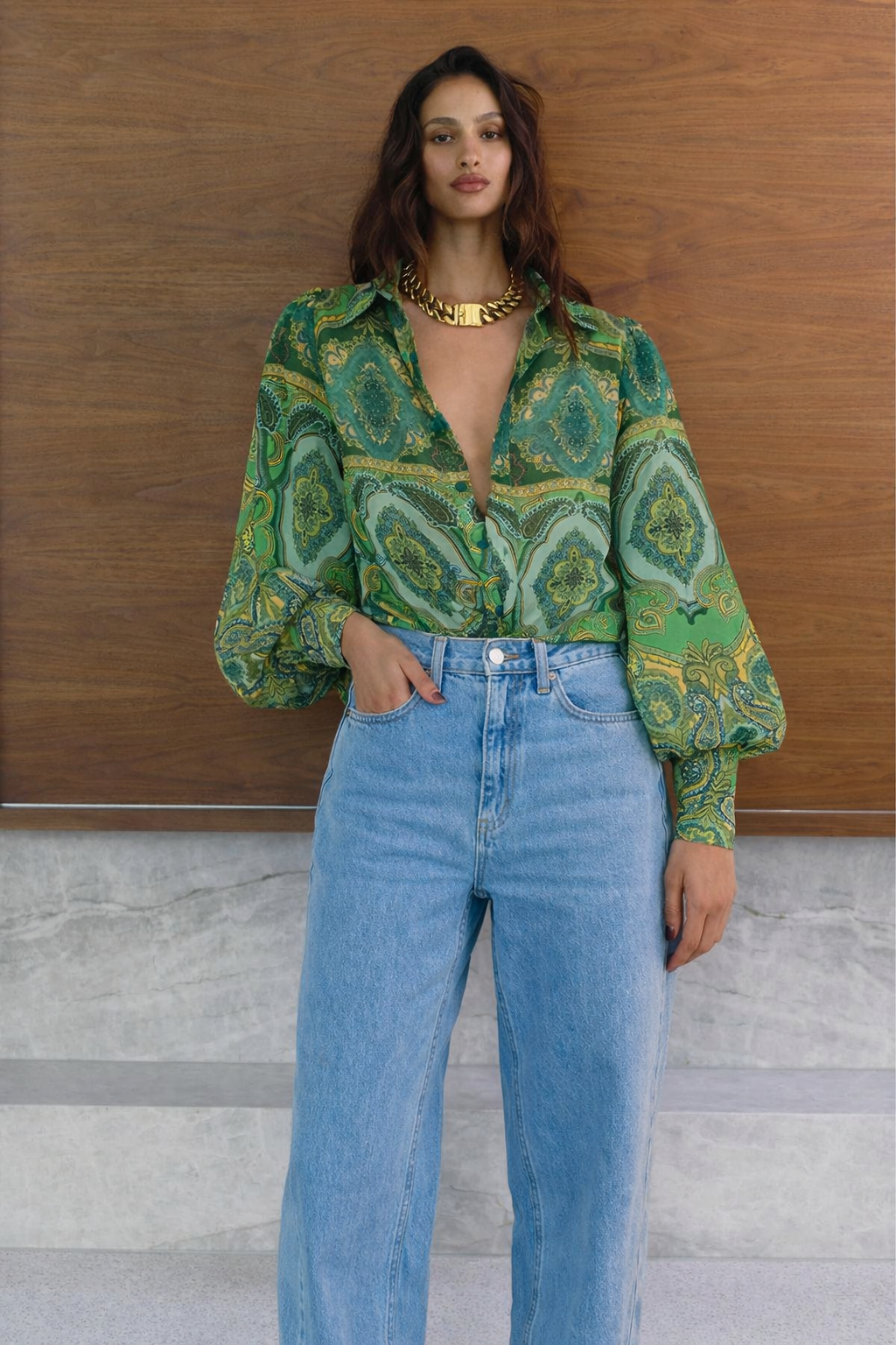 Fleetwood Blouse - Indiana Green