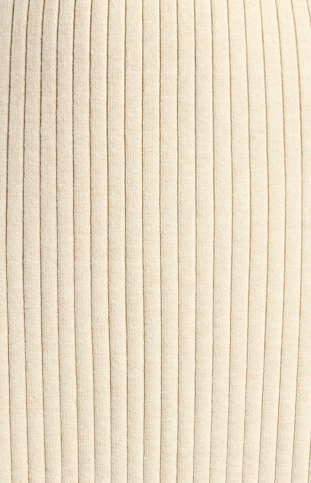 A line Rib Knit Skirt- Bone