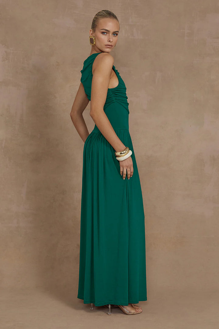 NALLA MAXI DRESS - EMERALD