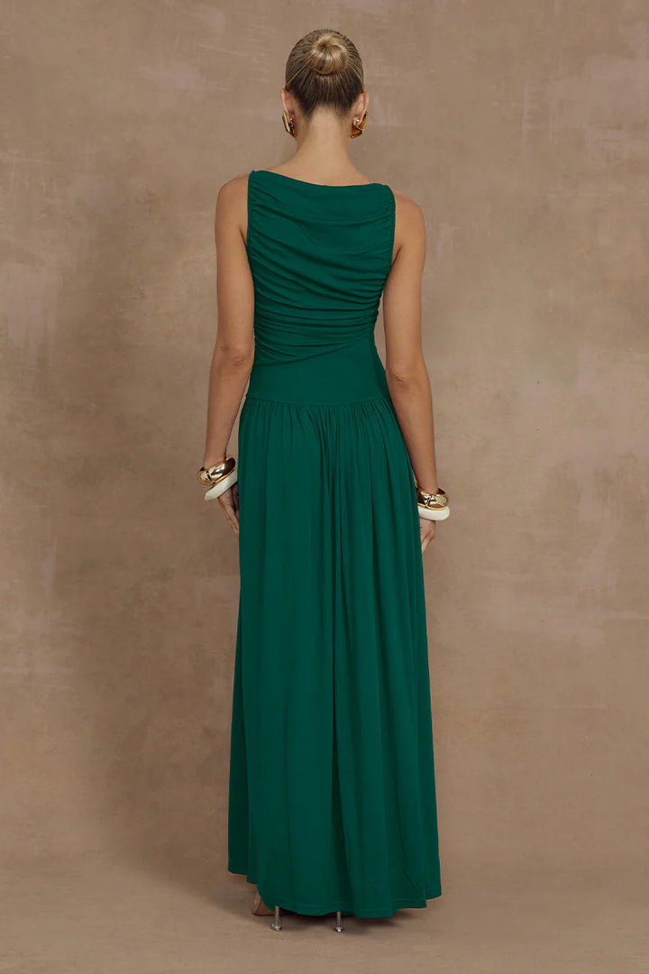 NALLA MAXI DRESS - EMERALD