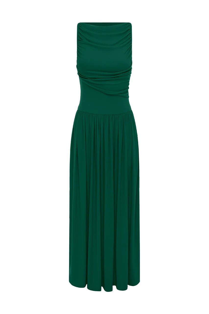 NALLA MAXI DRESS - EMERALD