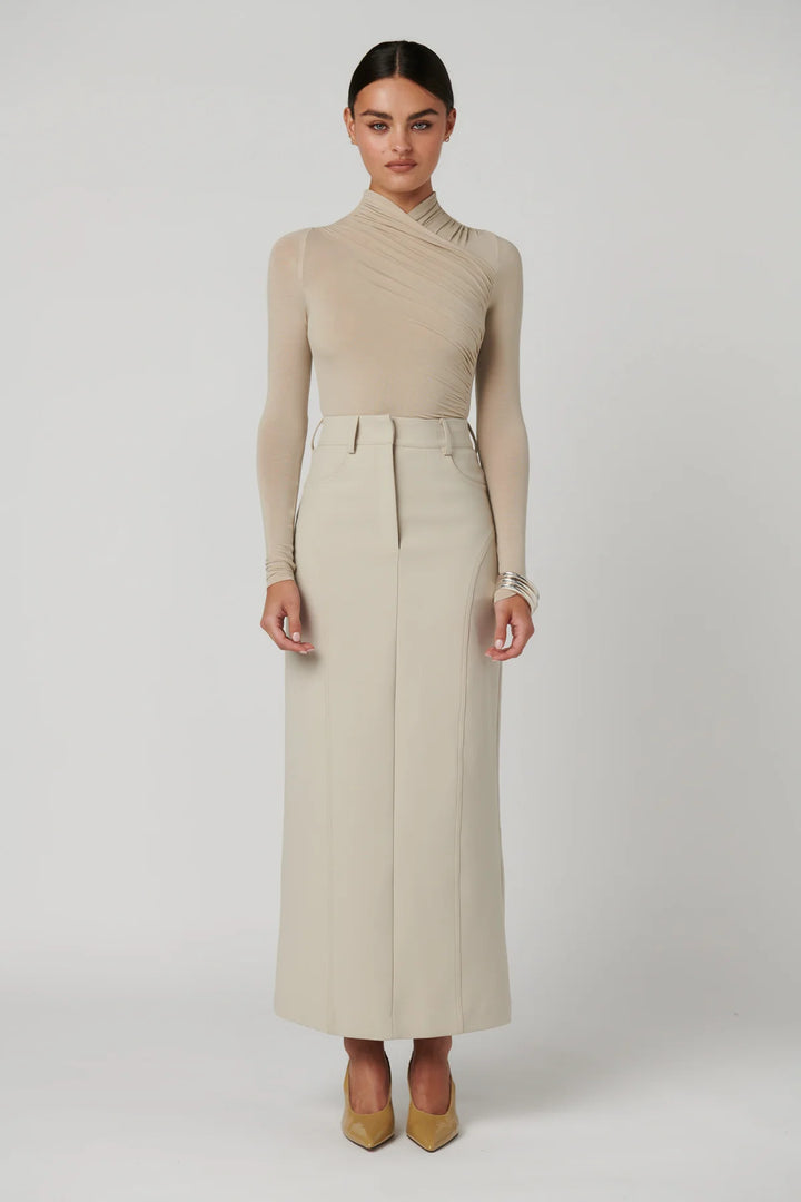 AMRITA BODYSUIT - Almond