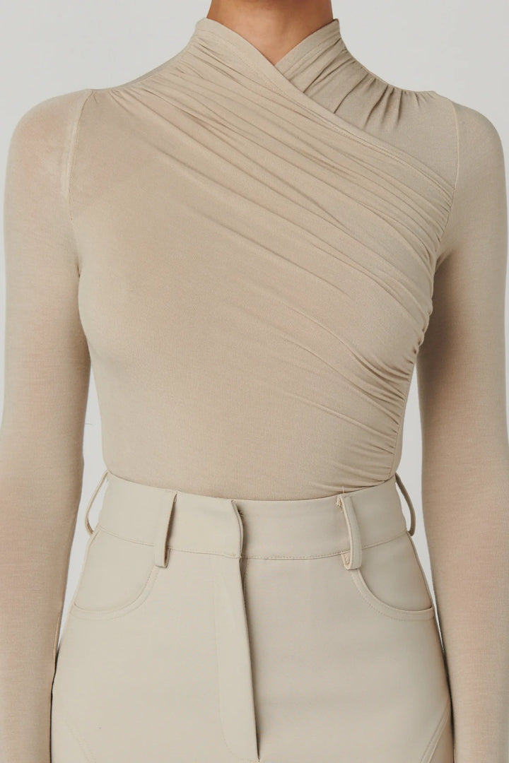 AMRITA BODYSUIT - Almond