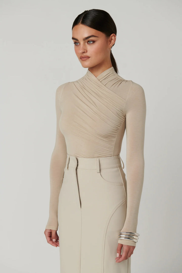 AMRITA BODYSUIT - Almond