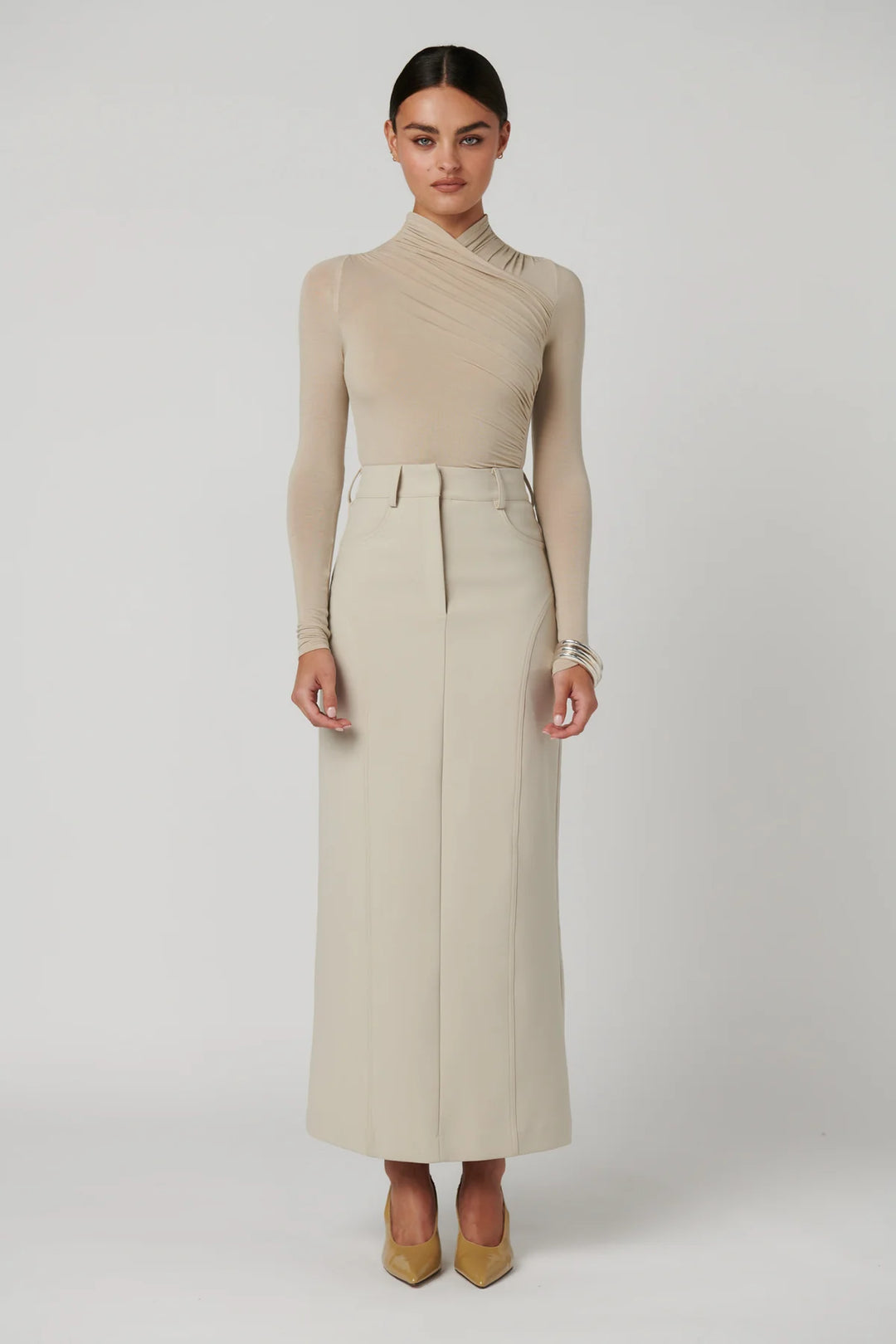 AMRITA BODYSUIT - Almond
