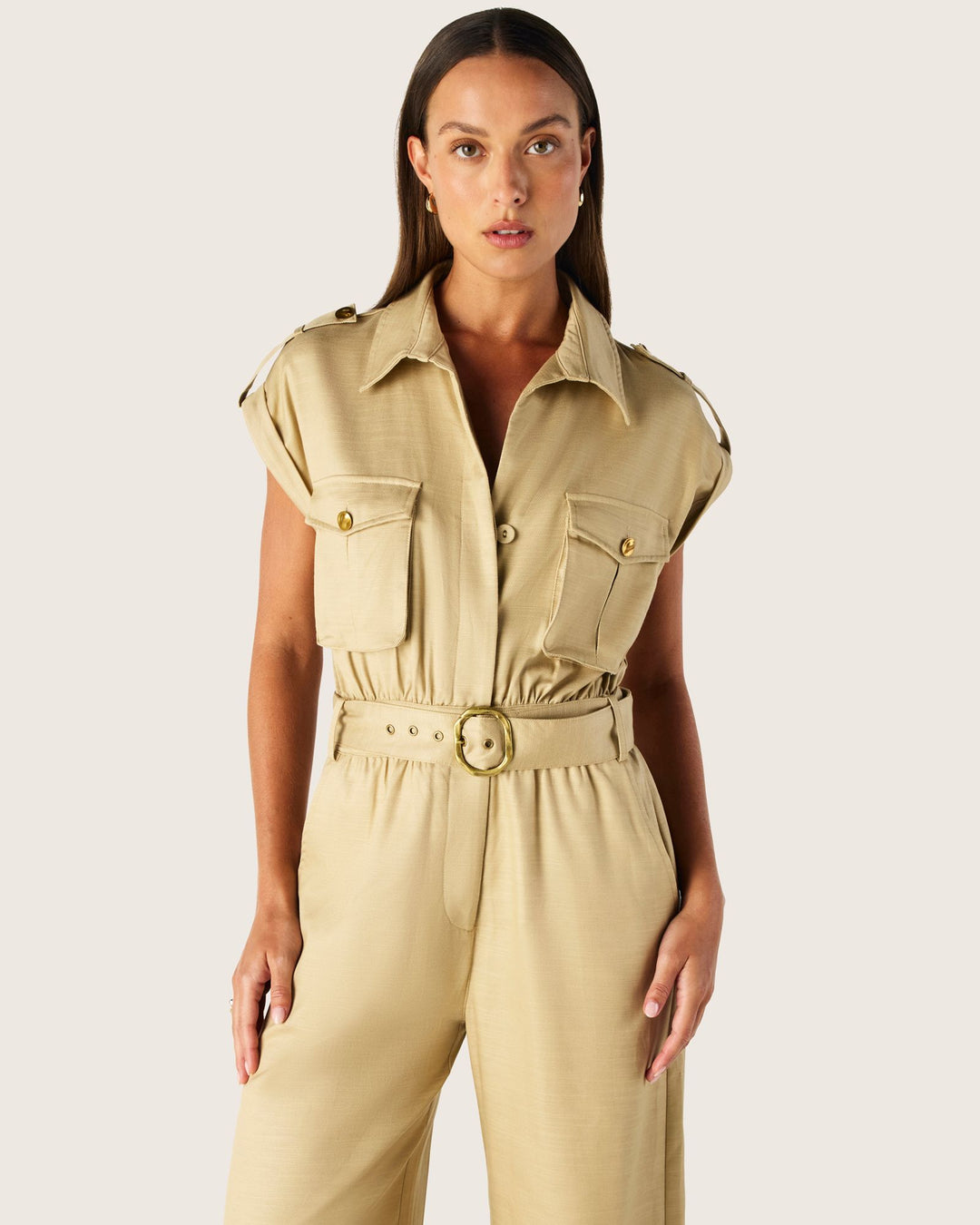 Rita Jumpsuit - Classic Beige