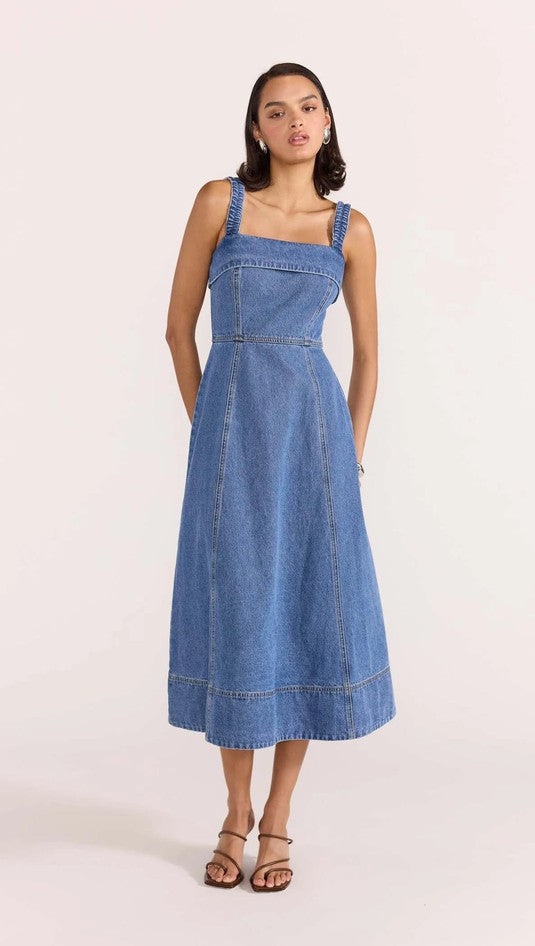 Tate Denim Midi Dress