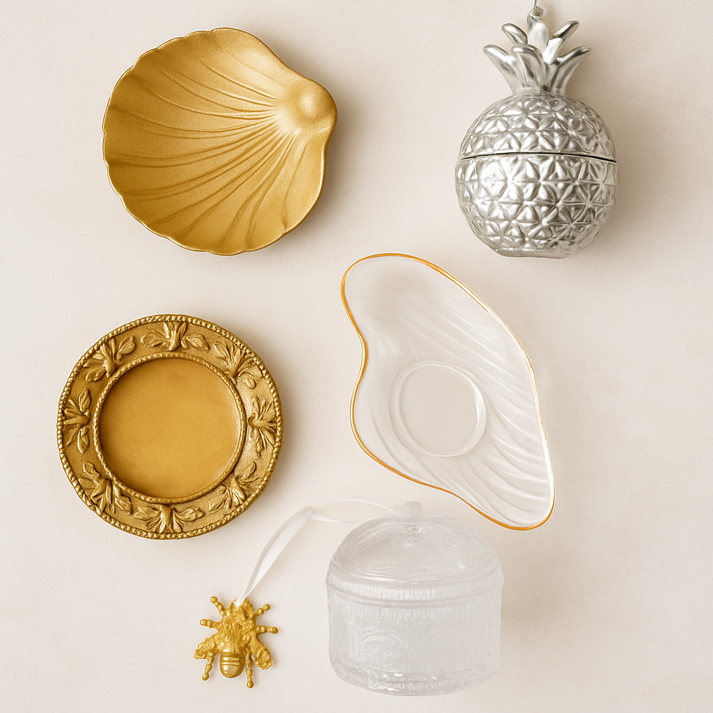 Gold Bee Trinket Tray
