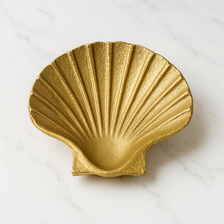 Gold Shell Trinket/Soap Tray