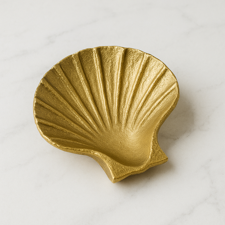Gold Shell Trinket/Soap Tray