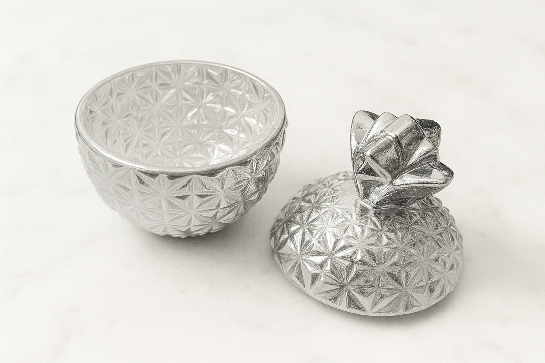Pineapple Trinket Jar - Gold/Silver