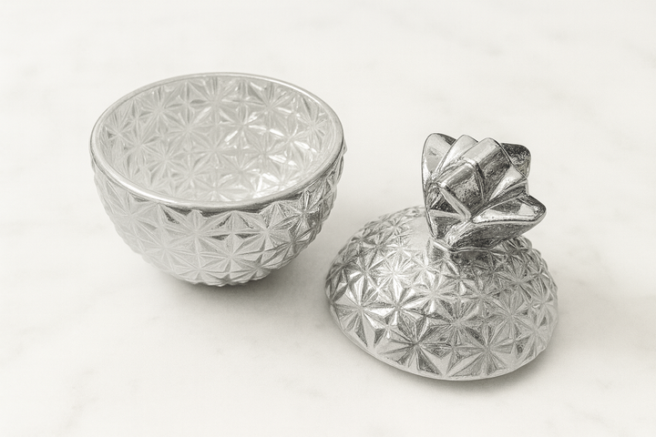 Pineapple Trinket Jar - Gold/Silver
