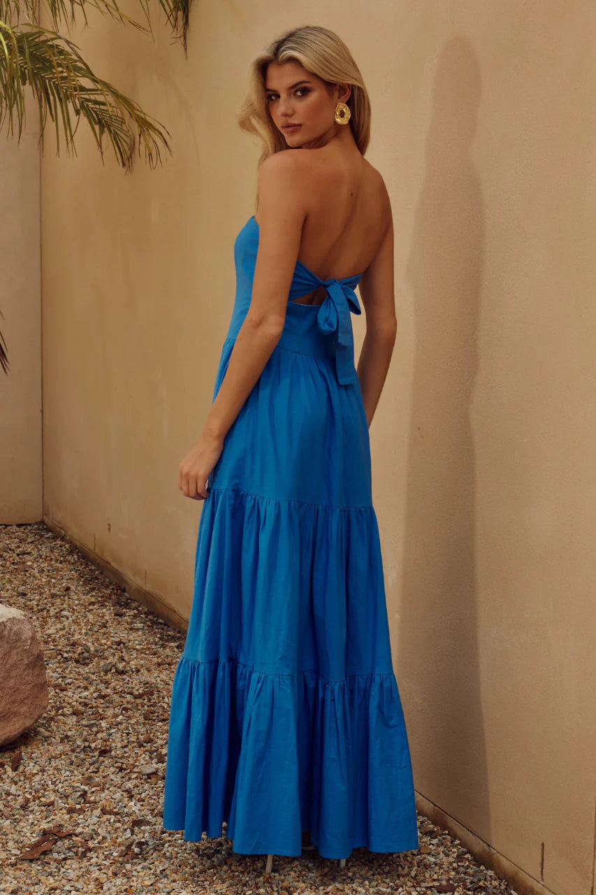 BRISTOL MAXI DRESS - BLUE