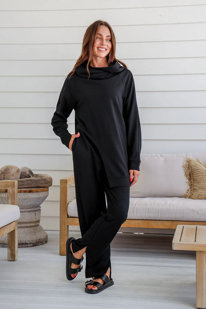 KARLI SPLIT SIDE TRACKY - BLACK