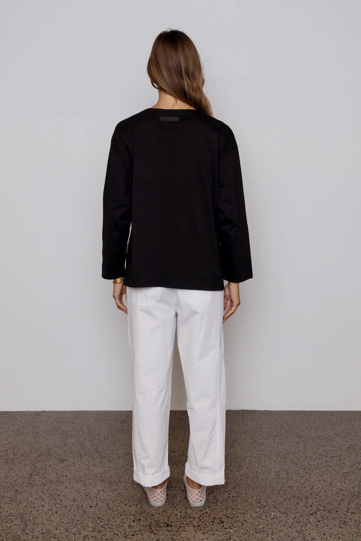 NIX V Long Sleeve Top Black