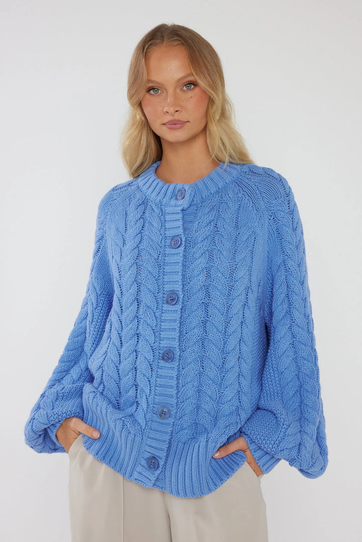 HAVEN Cardigan Blue