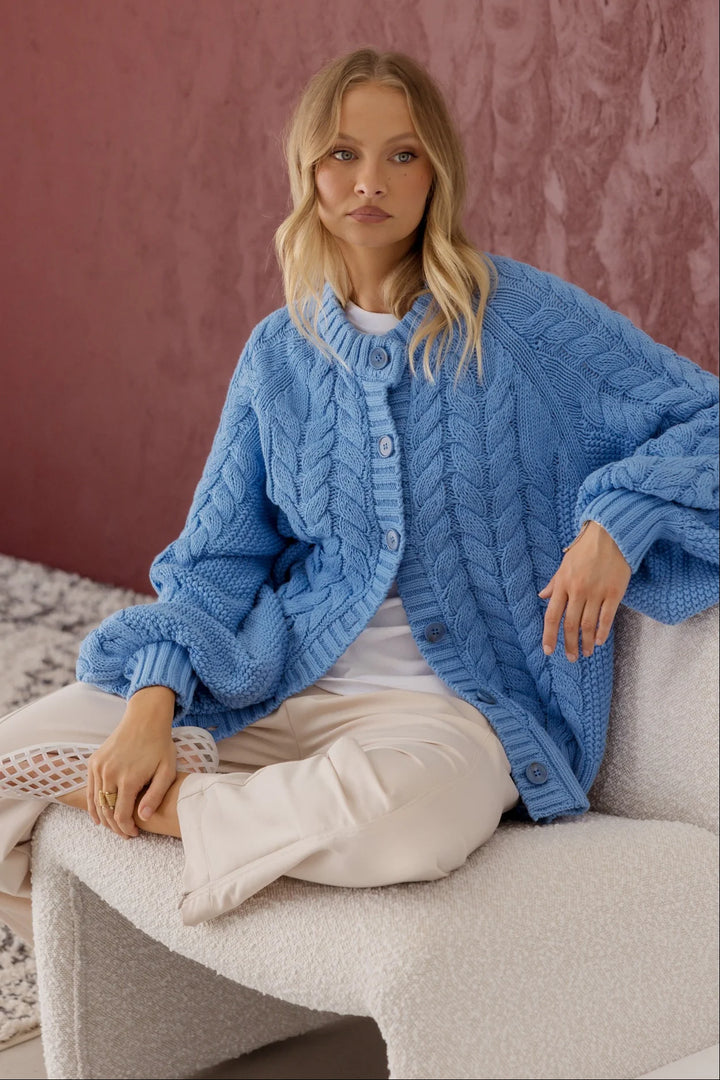 HAVEN Cardigan Blue