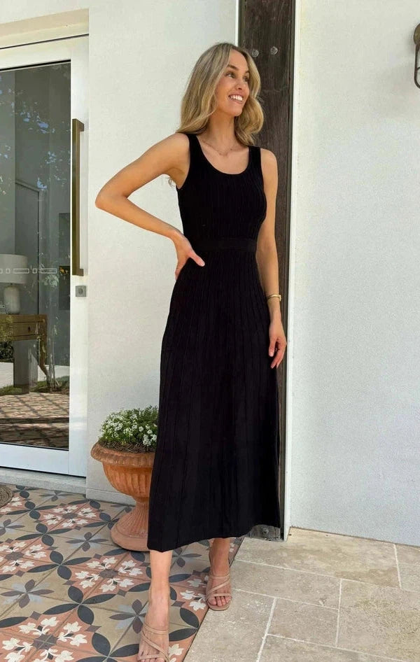 Venice Knit Dress Black