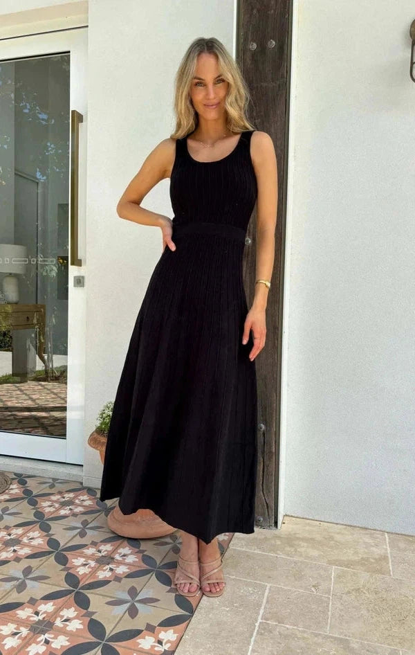 Venice Knit Dress Black