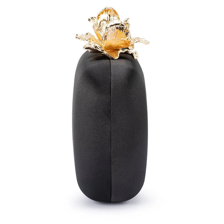 ADELE Orchid Lock Clutch Black