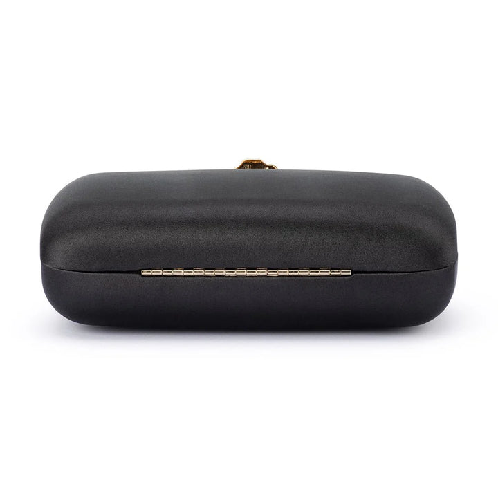 ADELE Orchid Lock Clutch Black