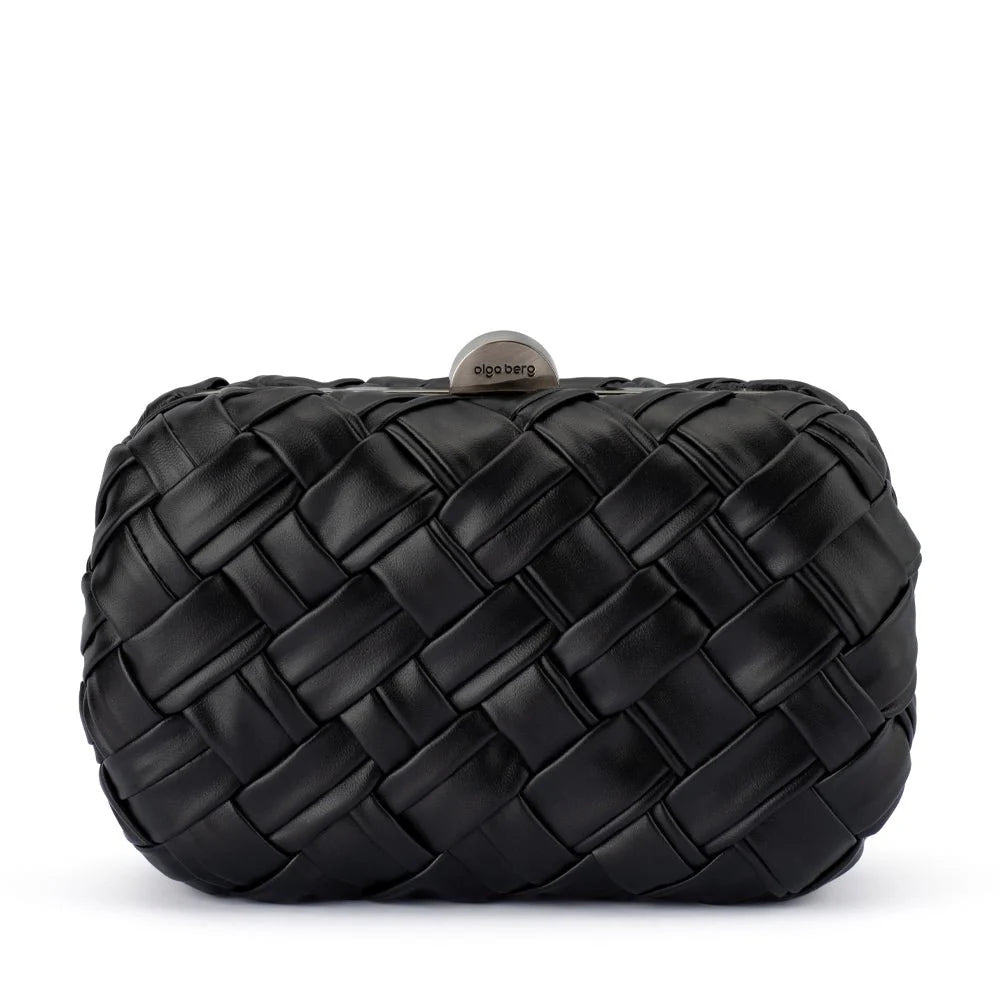 Haven Woven Clutch Black