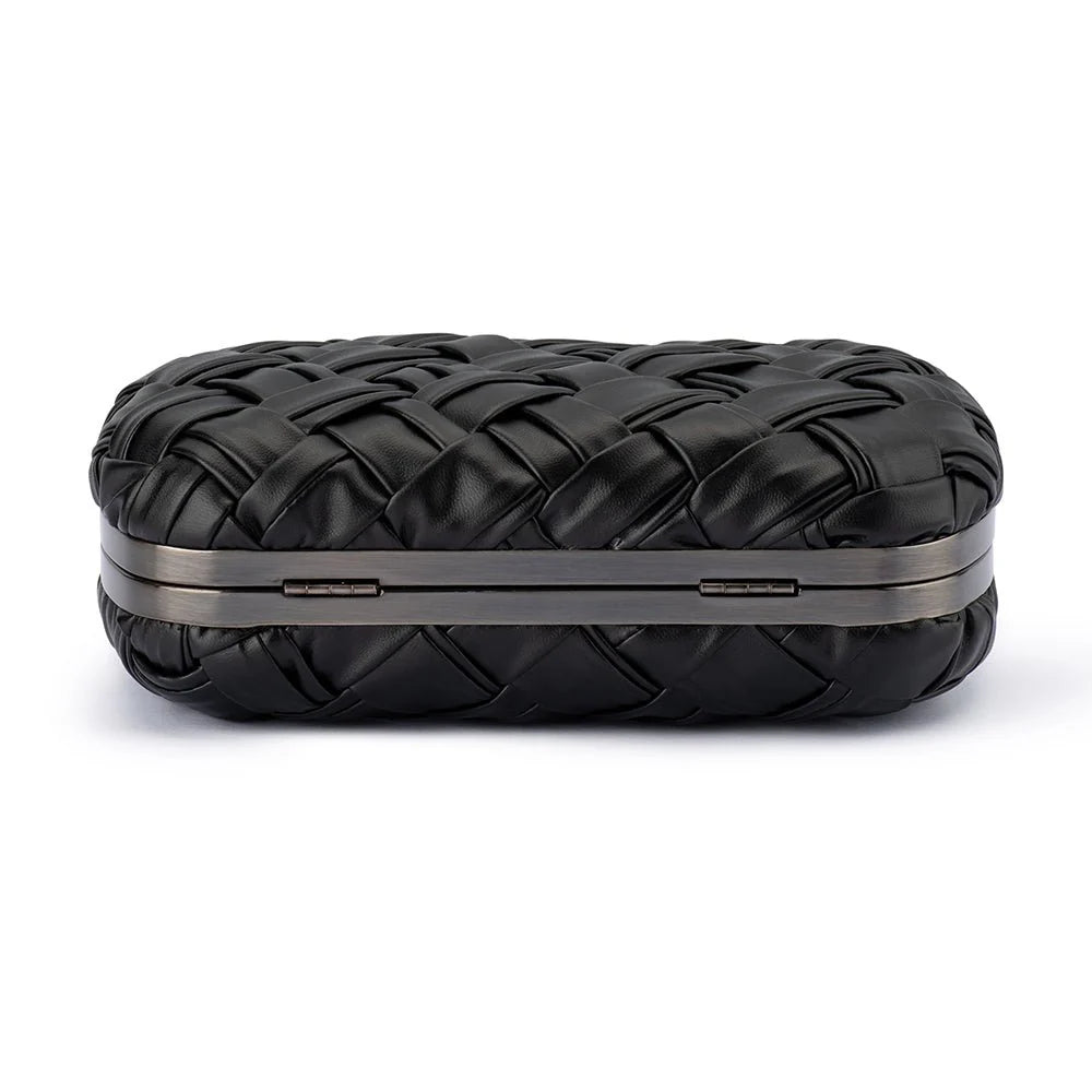 Haven Woven Clutch Black
