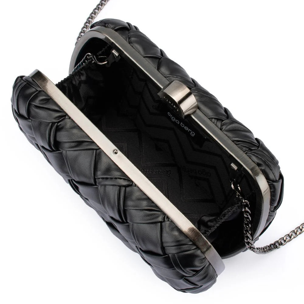Haven Woven Clutch Black