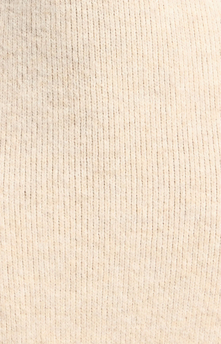 Fluffy Knit Top - Oat Marle