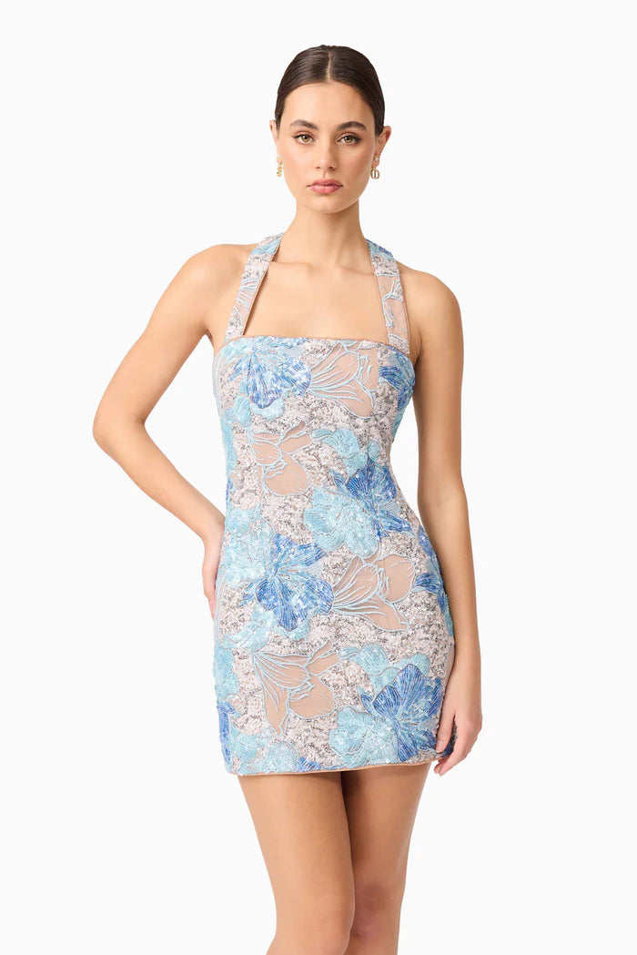Leonie Mini Dress - Blue