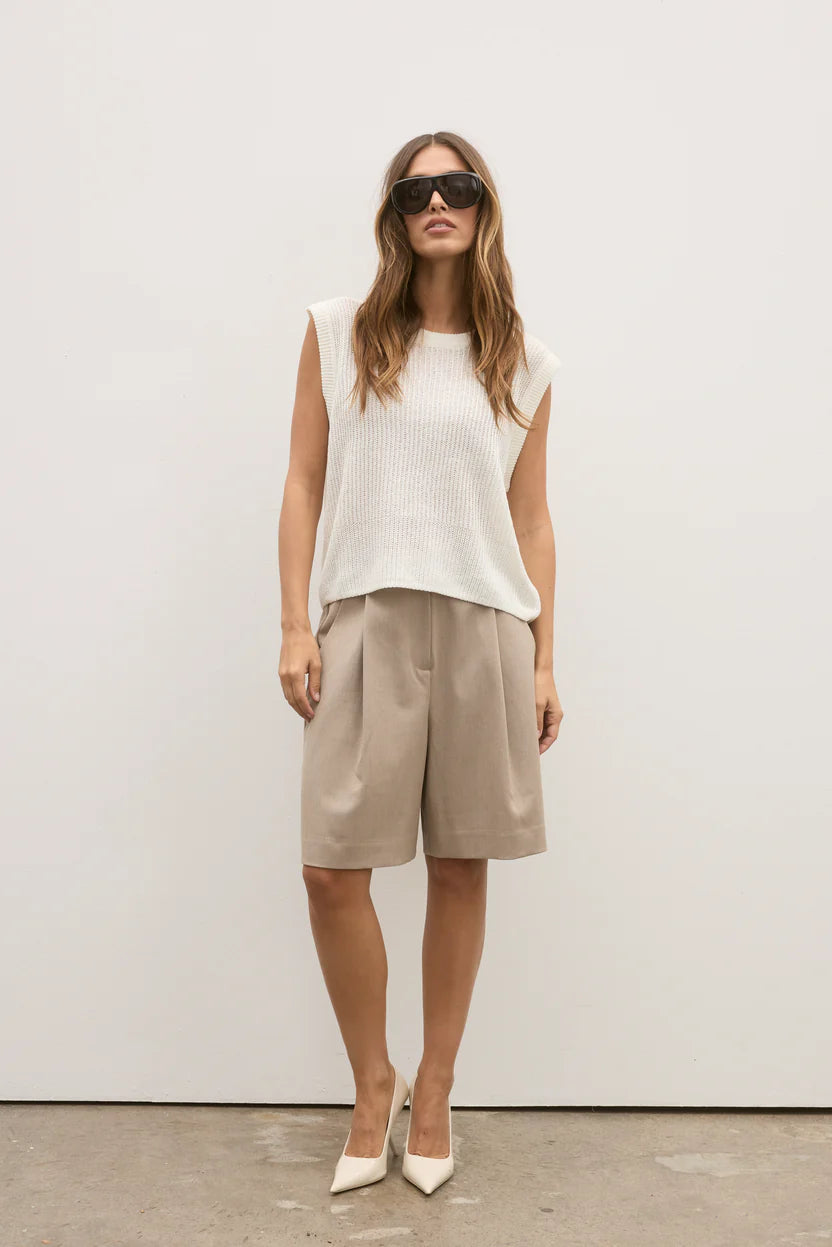 Margo Knit Vest - Ivory