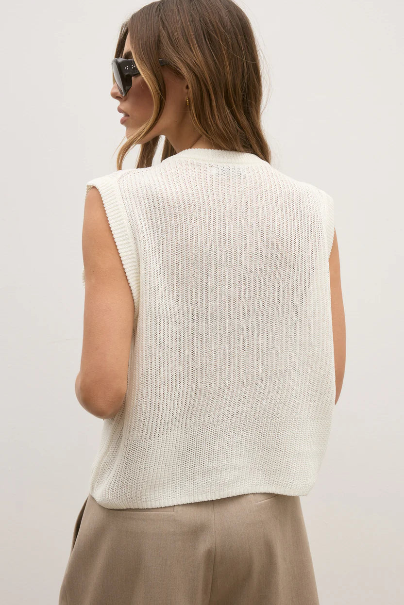 Margo Knit Vest - Ivory