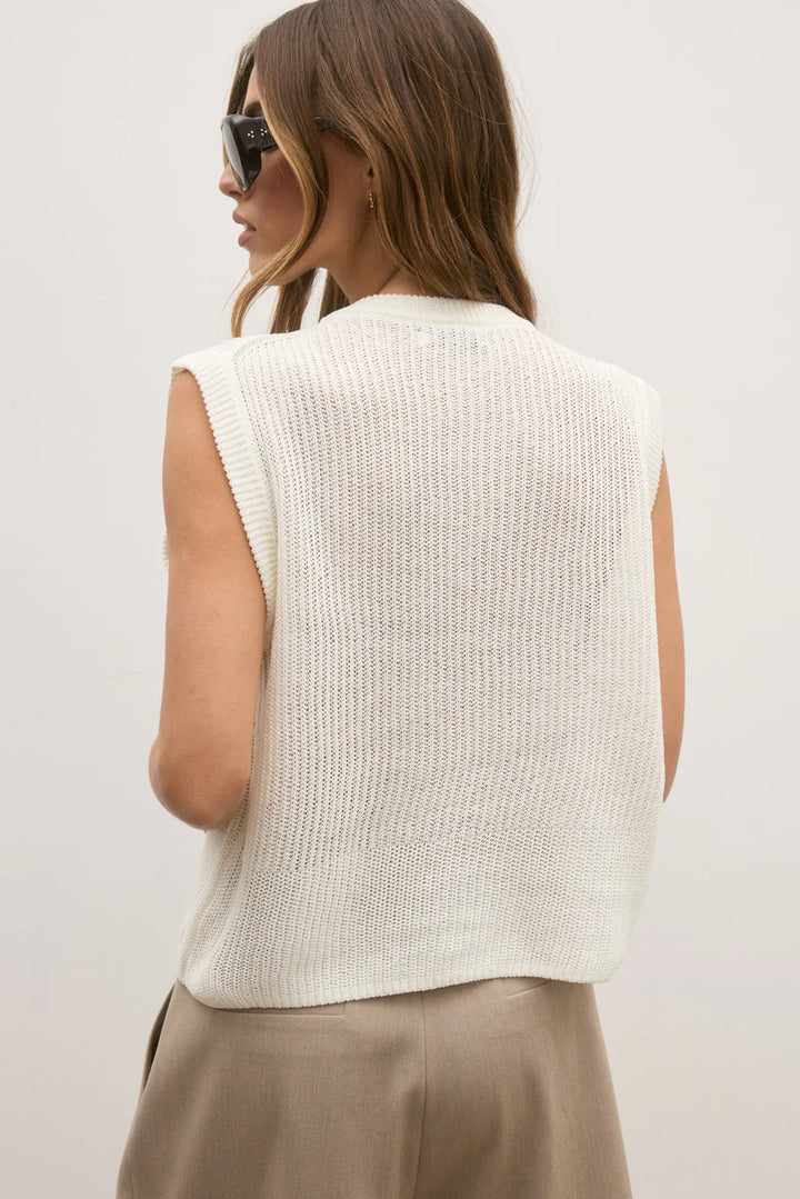 Margo Knit Vest - Ivory