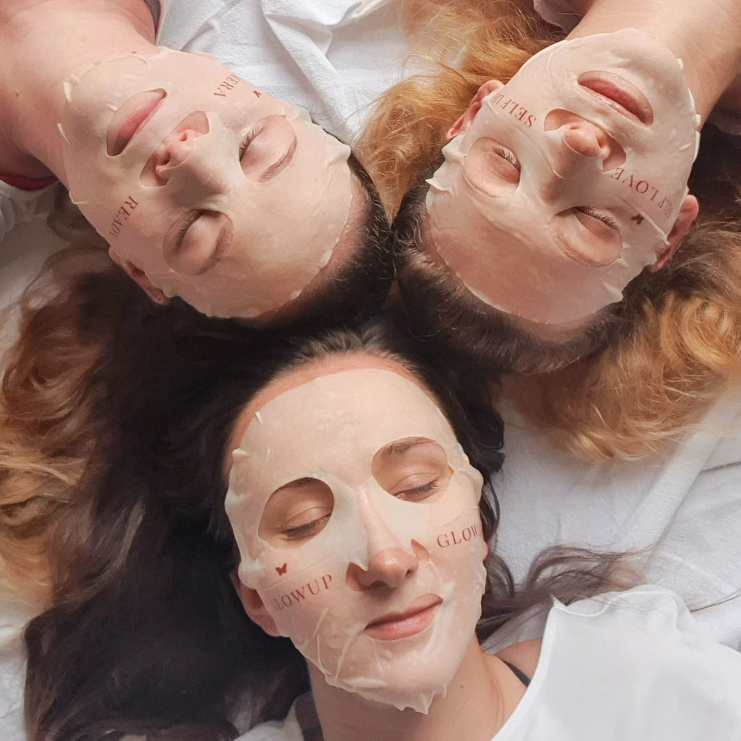 Silver, Copper & Blue Sheet Mask Trio