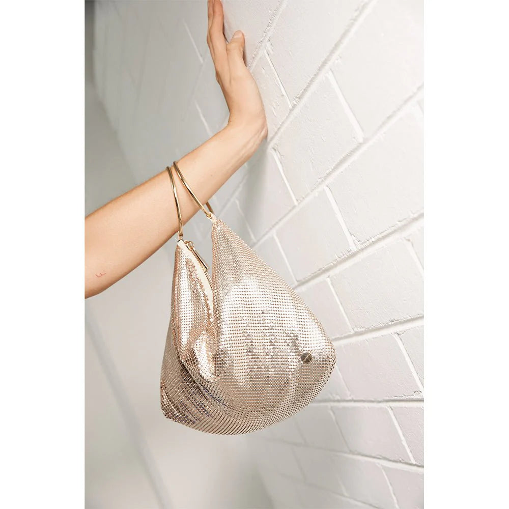 SHAR Mesh Convertible Bag - Gold