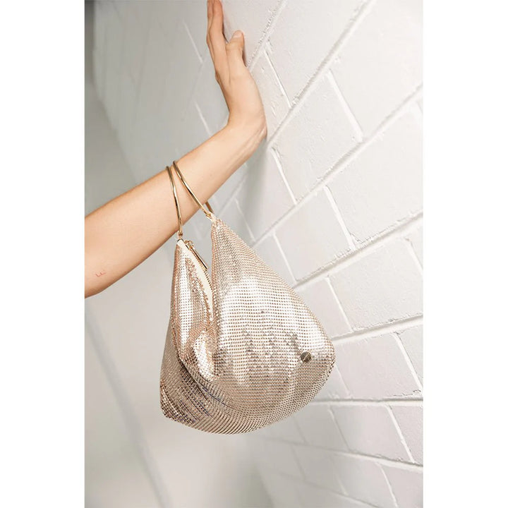 SHAR Mesh Convertible Bag - Gold